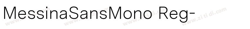 MessinaSansMono Reg字体转换